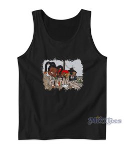 Set It Off Black Cartoon Tank Top for Unisex Set It Off Black Cartoon Tank Top for Unisex