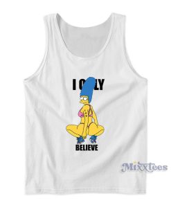 Sexy Marge Simpson Believe Tank Top Sexy Marge Simpson Believe Tank Top