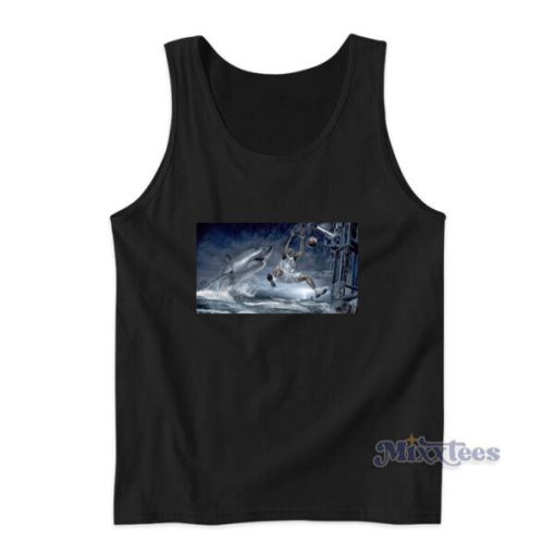 Shaq Dunks On Shark Shaquille O’Neal Tank Top