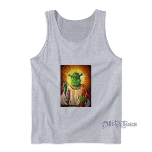 Shrek Jesus Meme Tank Top For Unisex