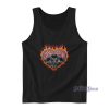 Skull Skeleton Love Fire Tank Top For Unisex