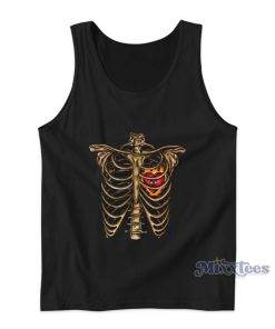 Skull Skeleton Sternum Heart Love Tank Top Skull Skeleton Sternum Heart Love Tank Top