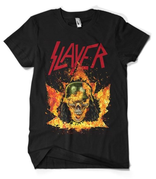 Slayer Band Burned Soldier T-shirt