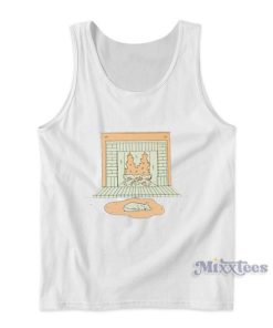Sleepy Cat Tank Top Cheap Custom