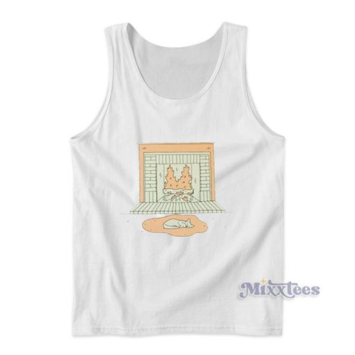 Sleepy Cat Tank Top Cheap Custom