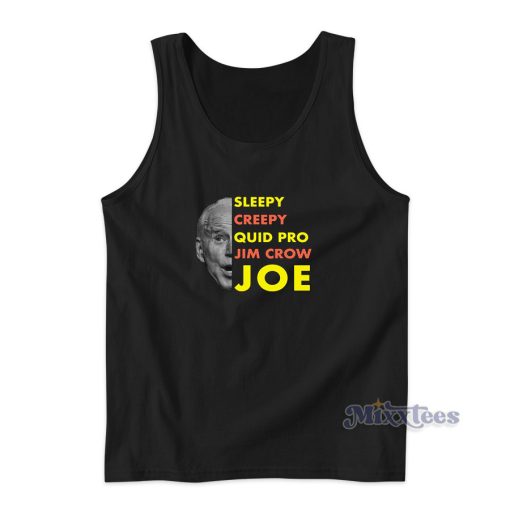 Sleepy Creepy Quid Pro Jim Crow Joe Tank Top for Unisex