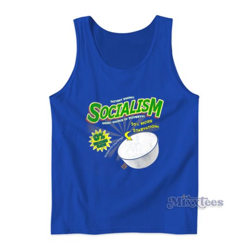 Socialism Great Source Of Poverty Cereal Box Tank Top