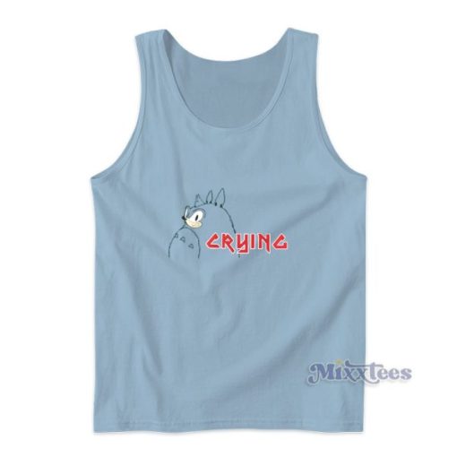 Sonic Crying Totoro Tank Top For Unisex