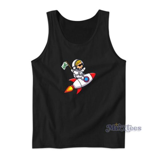 Spaceship To The Moon AMC Stock Investor Tank Top