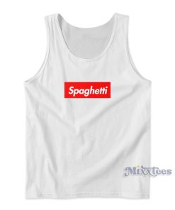 Spaghetti Red Box Logo Tank Top for Unisex Spaghetti Red Box Logo Tank Top for Unisex