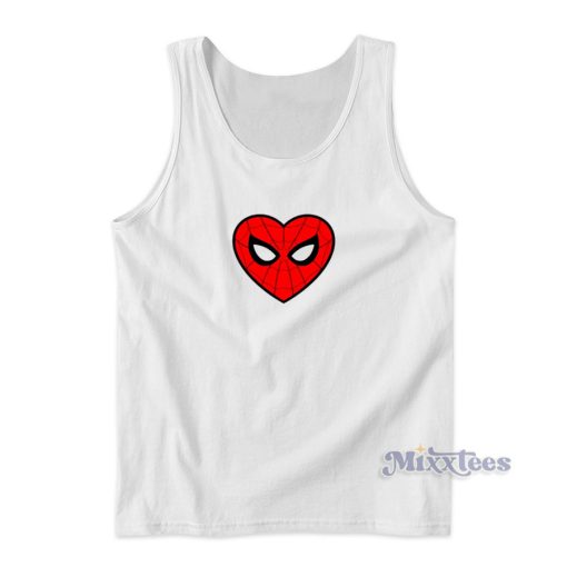 Spiderman Heart Tank Top for Unisex