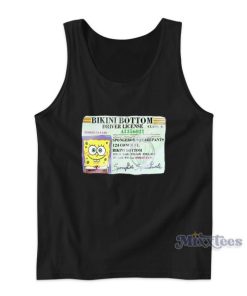 Spongebob Squarepants Driver's License Tank Top 1 Spongebob Squarepants Drivers License Tank Top 2