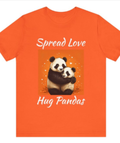 Spread Love Hug Pandas T-shirt AL Spread Love Hug Pandas T-shirt AL