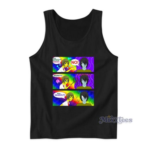 Squidward kun Wana Blow Bubbles Tank Top Funny