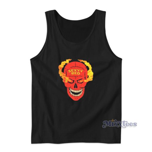 Stone Cold Red Skull Sexyy Red Tank Top