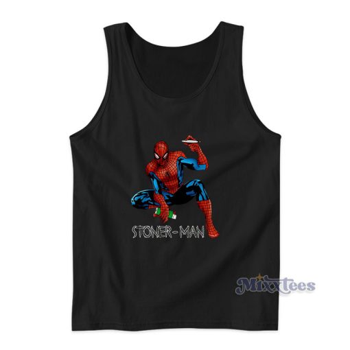 Stoner Man Funny Spider Man Smoke Weed Tank Top