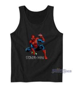 Stoner Man Funny Spider Man Smoke Weed Tank Top