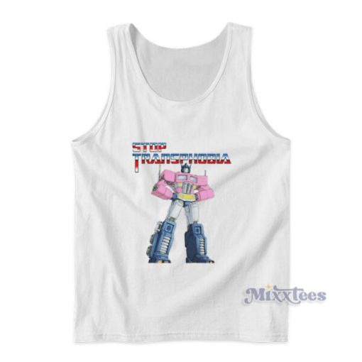 Stop Transphobia Optimus Prime Tank Top