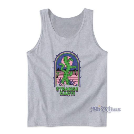 Strange Cacti Night Cream Tank Top for Unisex