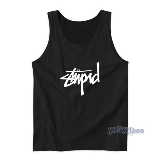 Stupid Stussy Parody Tank Top For Unisex