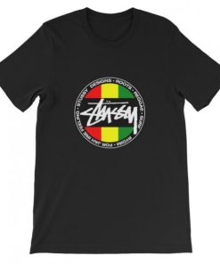 Stussy Roots Reggae Surf Rydim! For Jah Irie Feeling T-Shirt Stussy Roots Reggae Surf Rydim! For Jah Irie Feeling T-Shirt