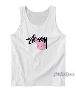 Stussy x Peppa Pig Parody Tank Top for Unisex