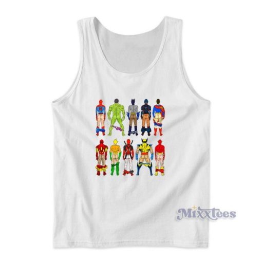 Superhero Butts Tank Top for Unisex