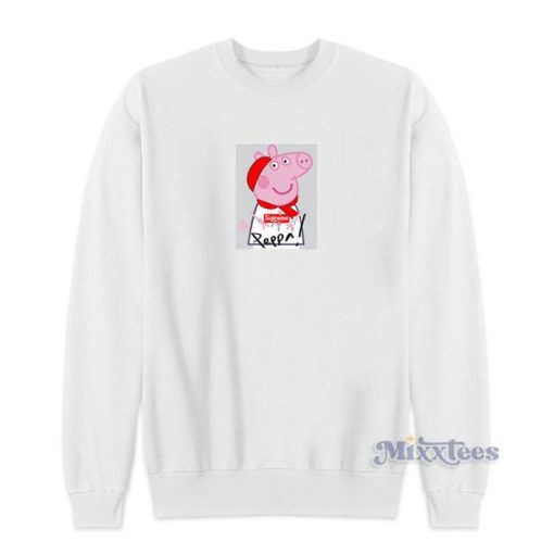 Supreme Gucci Mane Peppa Pig Parody Sweatshirt