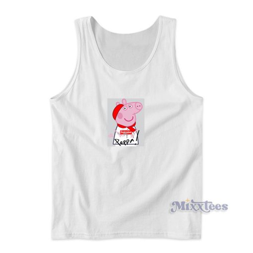 Supreme Gucci Mane Peppa Pig Parody Tank Top