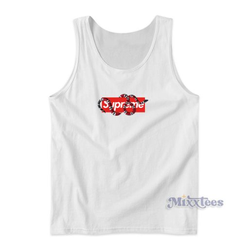 Supreme Gucci Snake Logo Tank Top