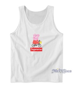 Supreme Peppa Pig Ride A Bike Tank Top Supreme Peppa Pig Ride A Bike Tank Top