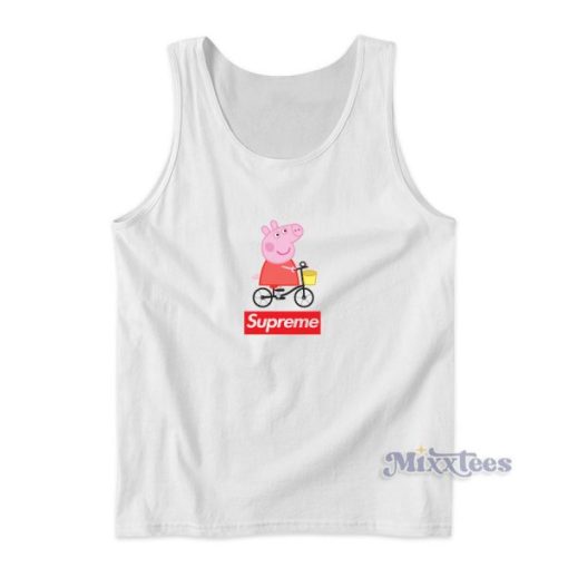 Supreme Peppa Pig Ride A Bike Tank Top