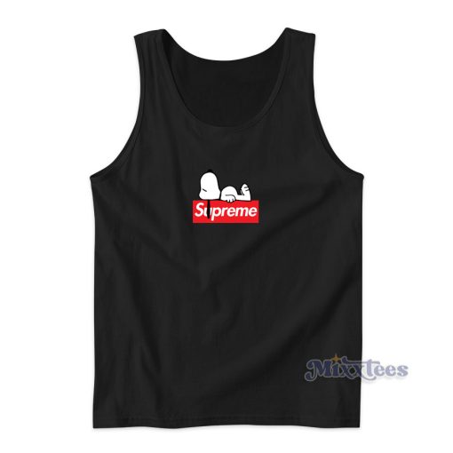 Taking A Rest Supreme Snoopy Tank Top