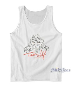 Teen Wolf Drawn Wolf Face Jerry Levine Tank Top Teen Wolf Drawn Wolf Face Jerry Levine Tank Top