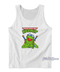 Teenage Muppet Ninja Kermit Tank Top for Unisex Teenage Muppet Ninja Kermit Tank Top for Unisex