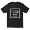 Tequila Kills Back Print T-shirt