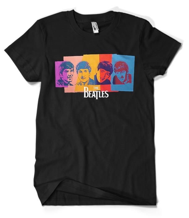 The Beatles Band Cartoon T-shirt The Beatles Band Cartoon T-shirt