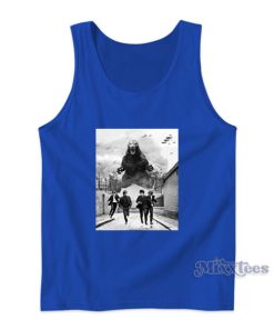 The Beatles Vs Godzilla Tank Top