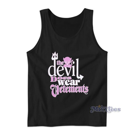 The Devil Does Wear Vetements Tank Top