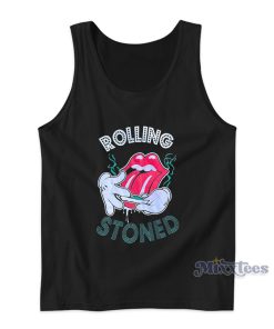 The Rolling Stoned Lips Weed Tank Top 1