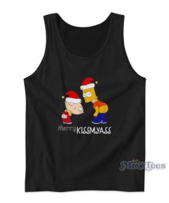 The Simpsons Merry Kissmyass Christmas Tank Top
