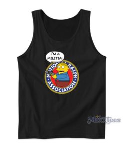 The Simpsons Ralph Wiggum I’m A Militia Tank Top