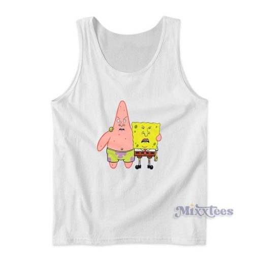 The Spongebutt Squarehead and Beavrick Tank Top for Unisex