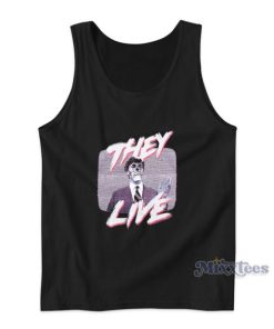 They Live Tv Screen Tank Top For Unisex