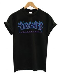 Thrasher Blue Flame T-shirt Thrasher Blue Flame T-shirt