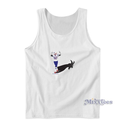 Tom Brady Goat Shadow Tank Top