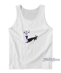 Tom Brady Goat Shadow Tank Top