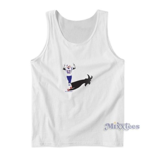 Tom Brady Goat Shadow Tank Top