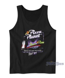 Toy Story Pizza Planet Serving Your Local Star Cluster Tank Top