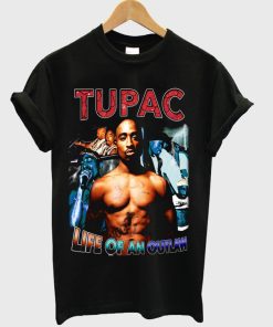 Tupac Life On An Outlaw T-shirt Tupac Life On An Outlaw T-shirt